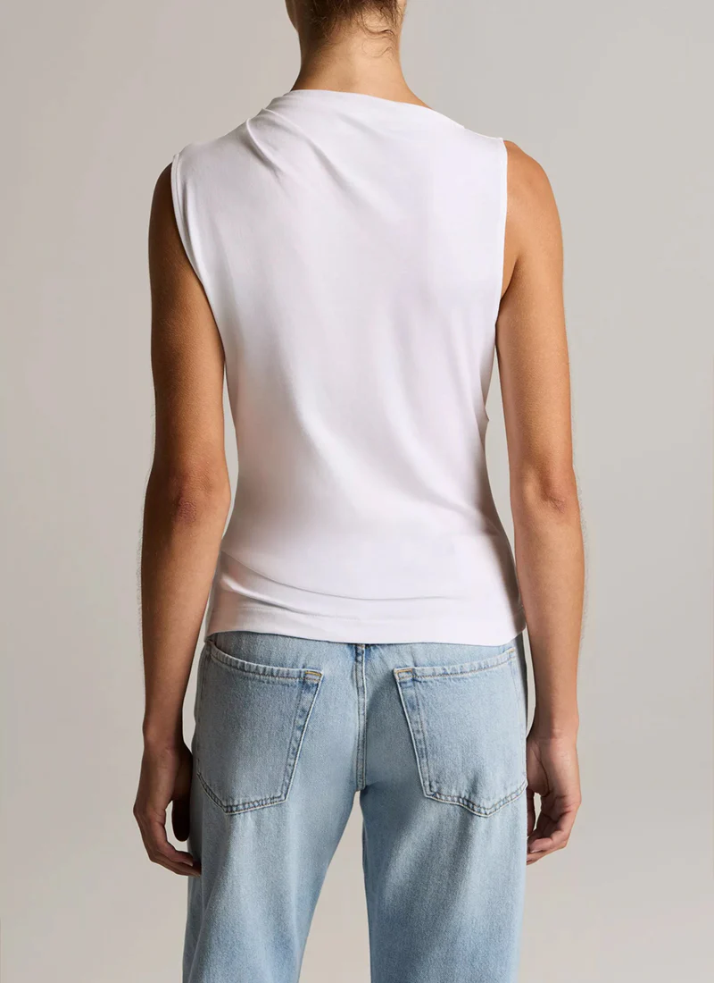 Draped Sleeveless Top - Image 3