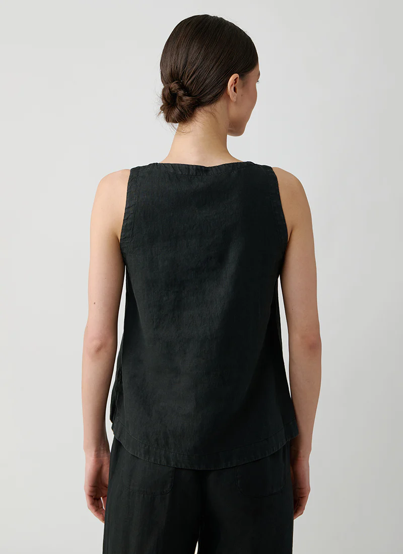 Sleeveless Linen Top - Image 2