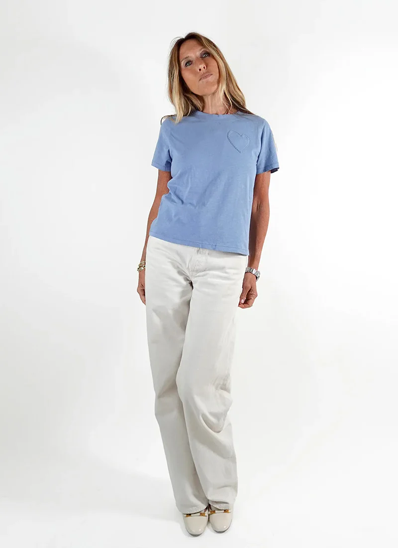 Heart Patch Slub Tee - Image 2