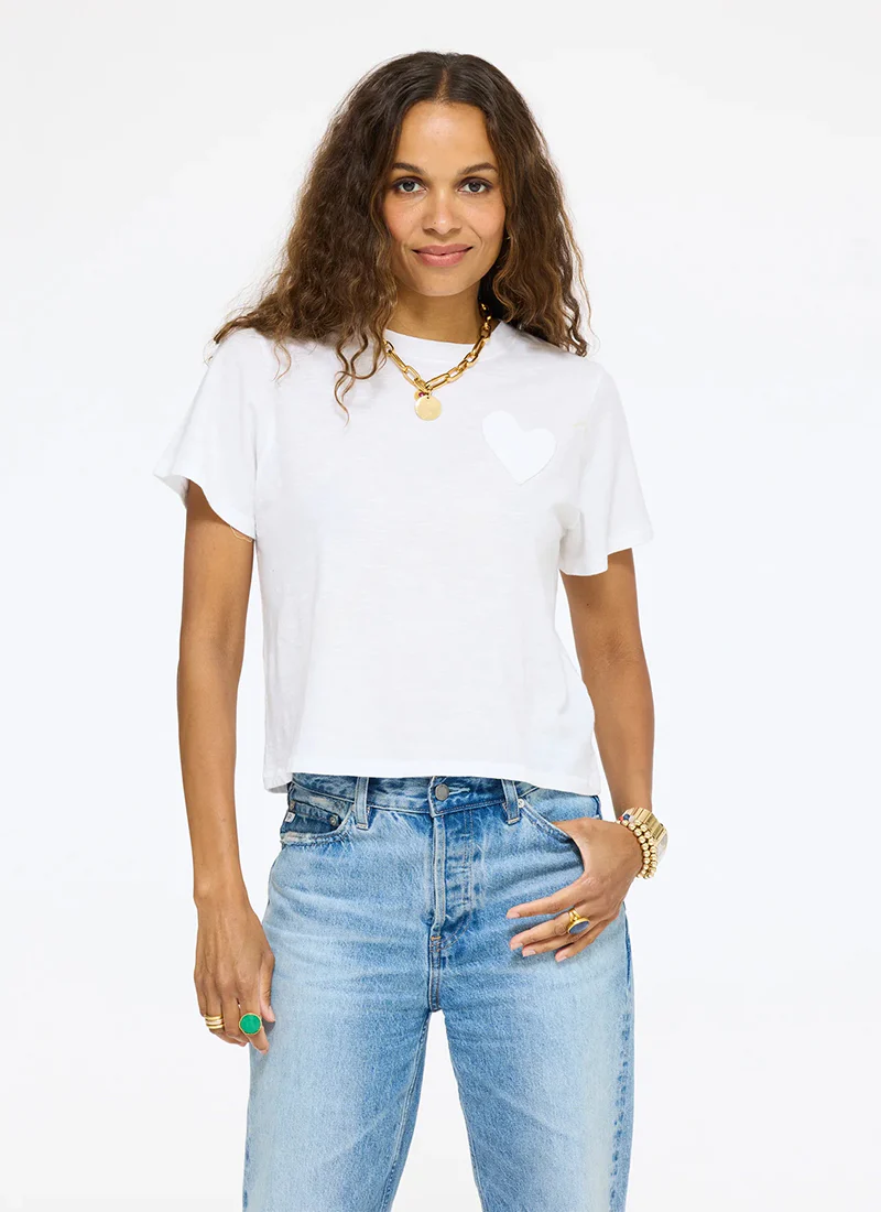 Heart Patch Slub Tee - Image 4