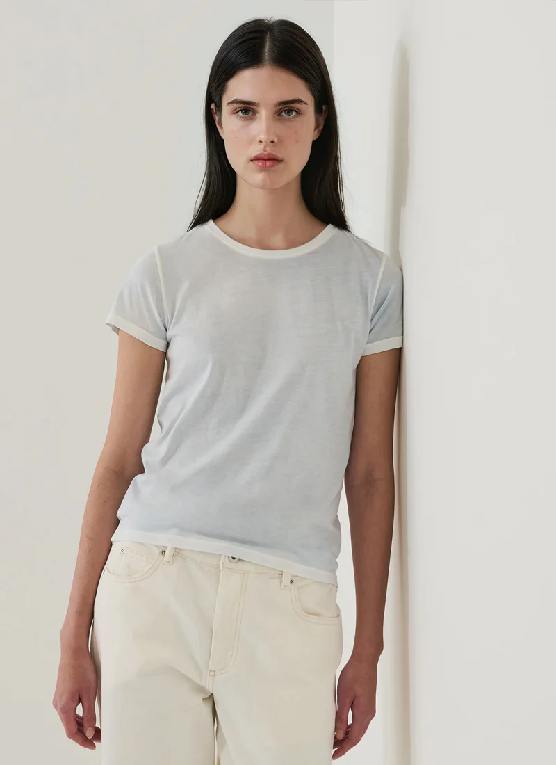 Reverse Spray Lightweight Pima Cotton Classic T-Shirt - Image 4