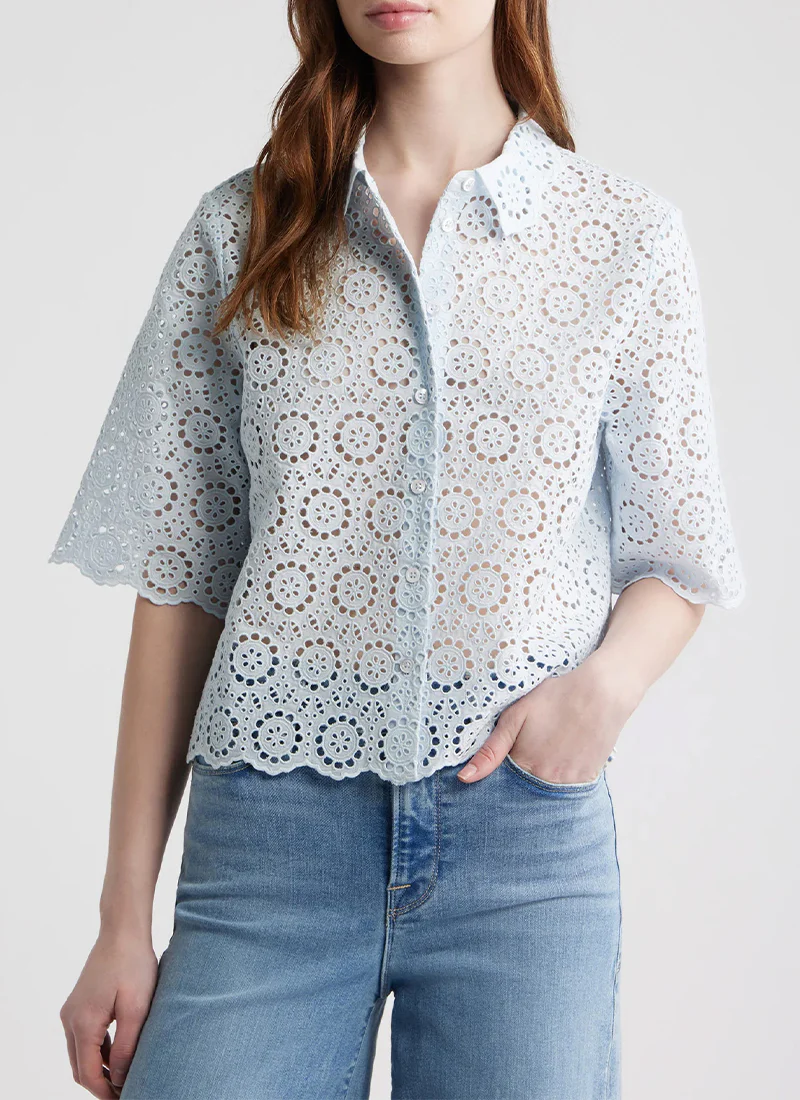 The Petal Eyelet Shirt